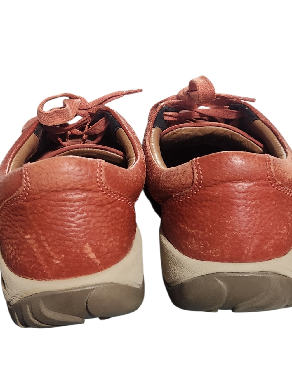 Keen Presidio Shoes Womens Size 8.5 Leather Lace Up Tandoori Red - Picture 7 of 11